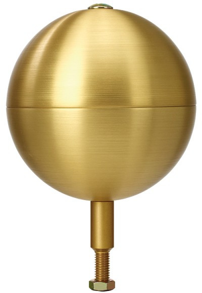 Gold Anodized Ball Ornament